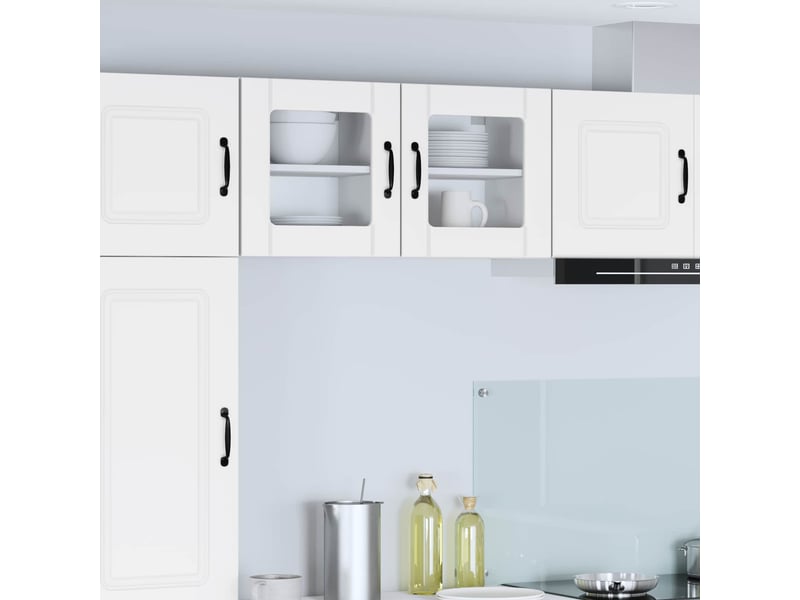 Meuble mural de cuisine, cabinet en verre mural blanc 40x31x40cm shl8077 - Conforama B
