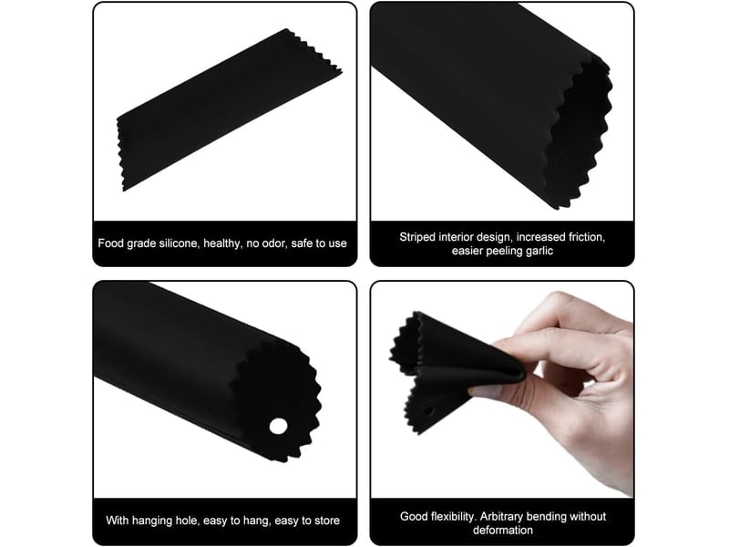 2 pièces presse ail à bascule inox ecrase ail,garlic press rocker facile à utiliser et à nettoyer avec épluche-ail en silicone et brosse nettoyante - Conforama D