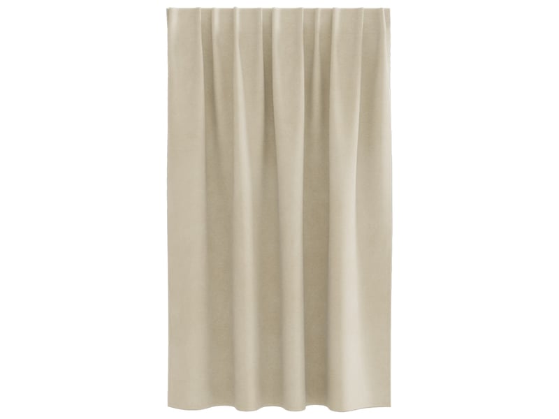  Lot de 2 rideaux, rideaux de fenêtre crème 140 x 140 cm velours cf44016  - Conforama D
