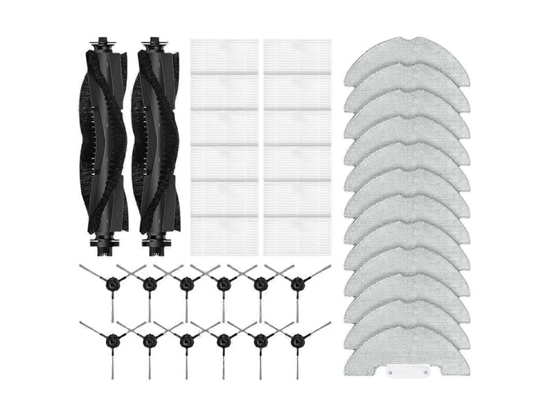  For airzeen r7 airzeen j10 laresar p10 replacement parts accessories main side brush filter mop cloth  - Conforama C