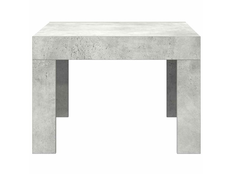  Table basse - table de salon - table à thé gris béton 50x50x35 cm bois d'ingénierie  - Conforama E