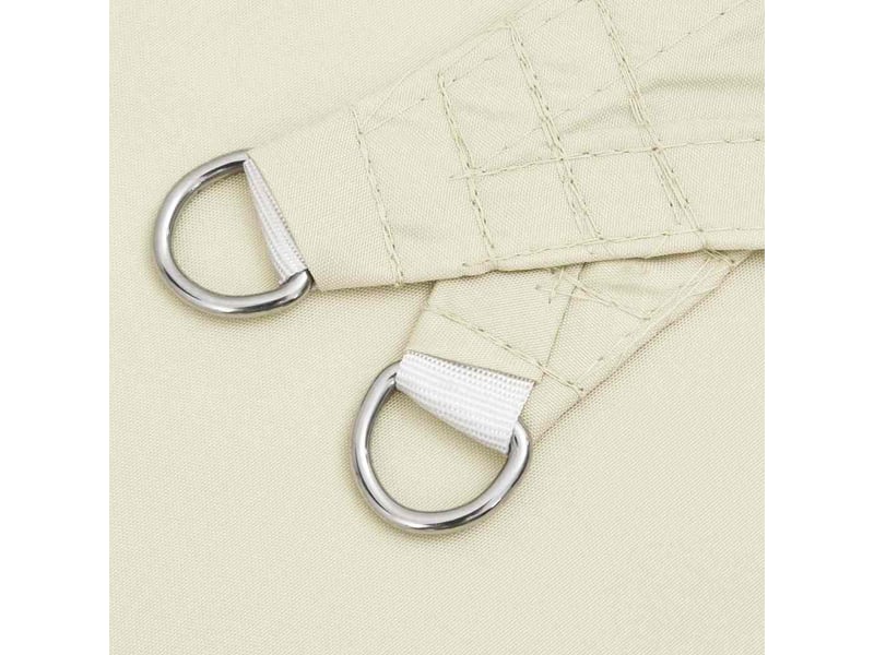  Voile de parasol - voile d'ombrage tissu oxford carré 7x7 m crème  - Conforama E
