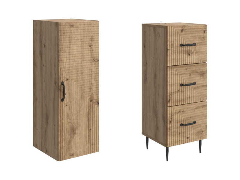 Ensemble de meubles 2 pcs, rangement de salon 33 x 34,5 x 90 cm bois d'ingénierie shl7333 - Conforama D