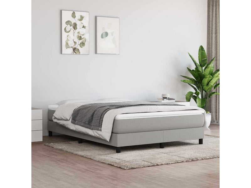  Matelas de lit à ressorts ensachés fermeté moyenne gris clair 140x200x20 cm shl12018  - Conforama B