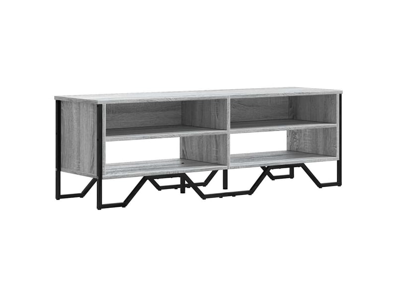  Meuble tv - banc tv - meuble de rangement sonoma gris 122x34x41 cm bois d'ingénierie  - Conforama A