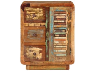 Buffet - bahut - meuble de rangement avec 3 tiroirs 55x30x70 cm bois de récupération massif