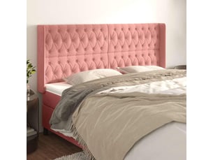 Tete de lit A poser largeur 203 cm rose