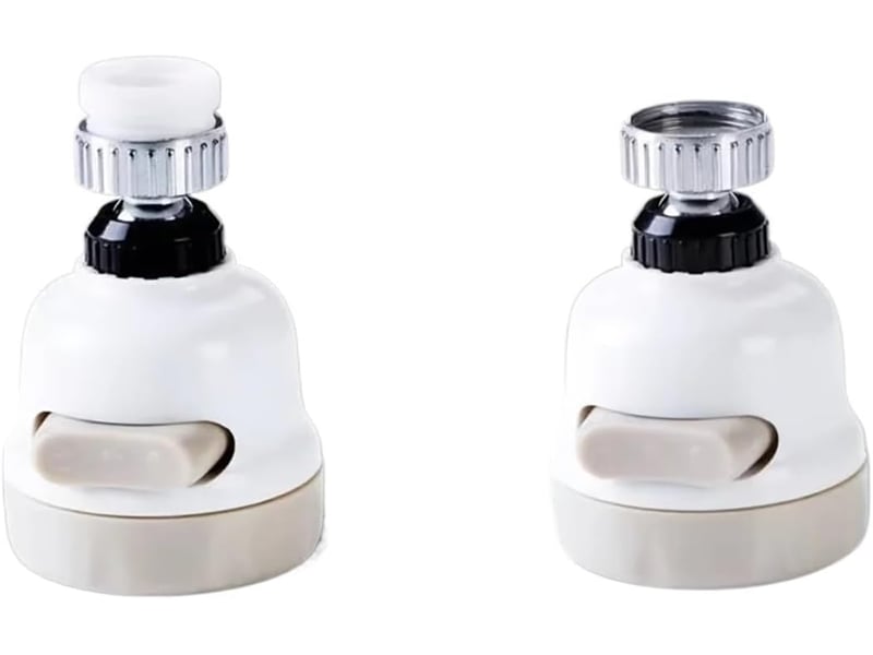  Robinet de cuisine avec aérateur pivotant de 360 degrés, jet réglable à 3 modes - robinet à faible consommation avec fonction pulse  - Conforama A