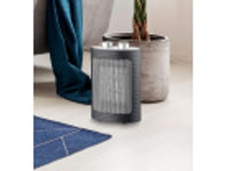  Chauffage soufflant céramique fabrilamp ceramico 1500 w noir et argenté 22 x 15 x 9 cm 198621578 - Conforama D