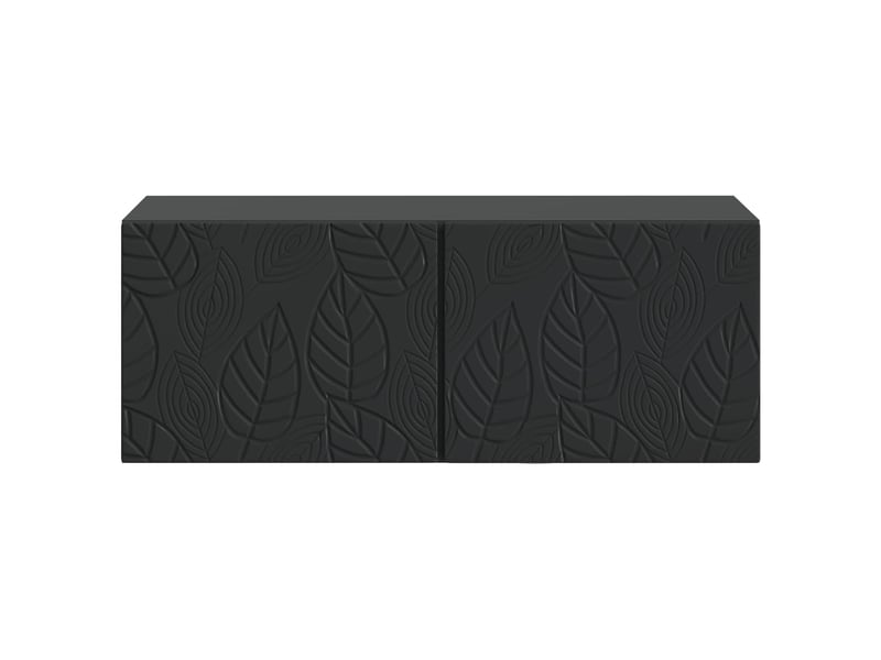  Meuble tv - banc tv - meuble de rangement mural 78,5 x 31 cm noir bois d'ingénierie  - Conforama E