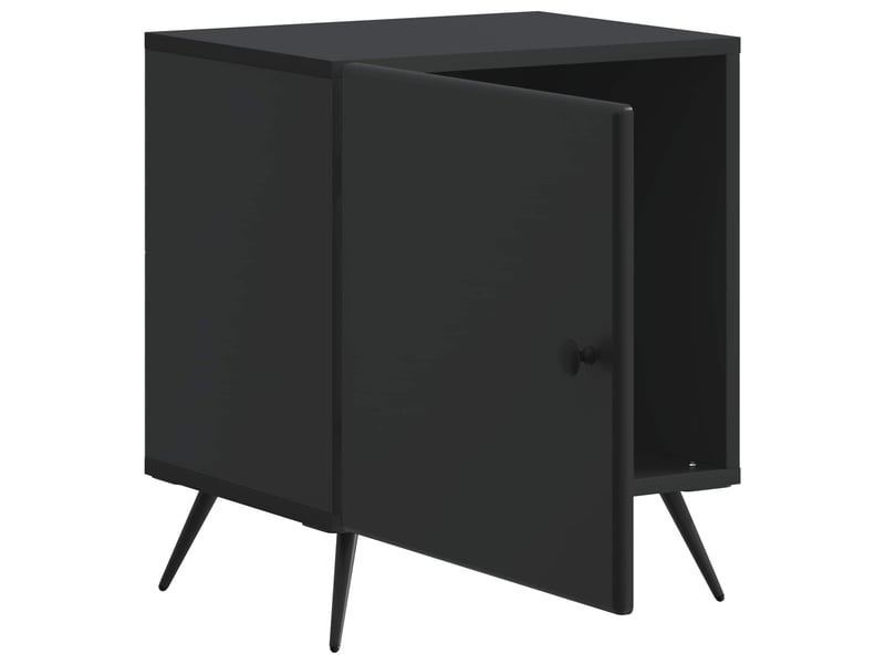  Table de chevet - cabinet de chevet - table de nuit noir 43 x 34,5 x 50 cm bois d'ingénierie  - Conforama C