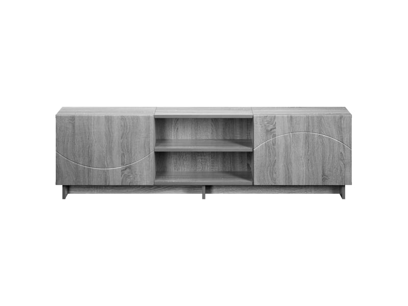  Meuble tv, banc tv 140x34,5x40 cm sonoma gris bois d'ingénierie shl31548  - Conforama D