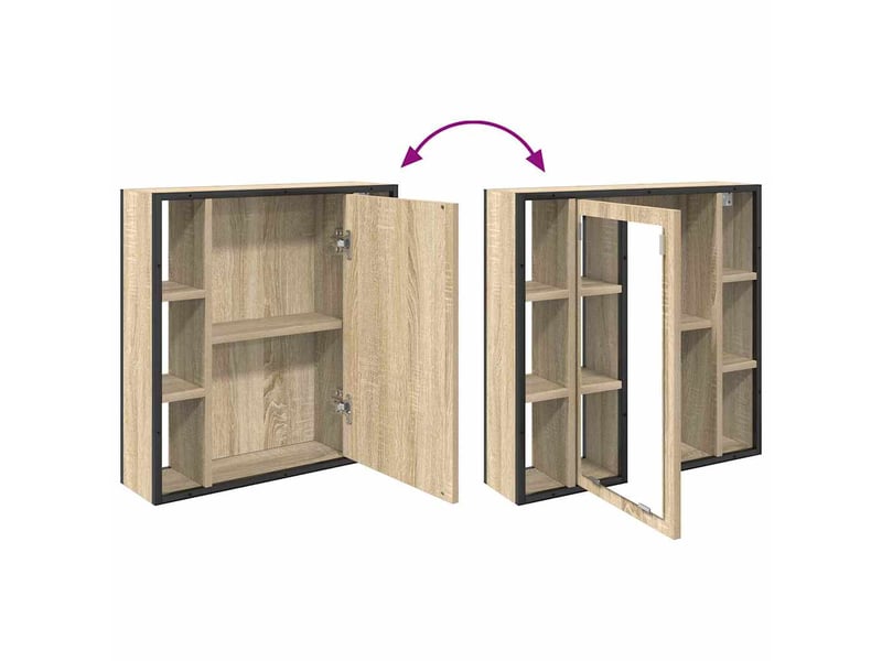  Ensemble de mobilier de salle de bain 2 pièces marron cf64233  - Conforama E