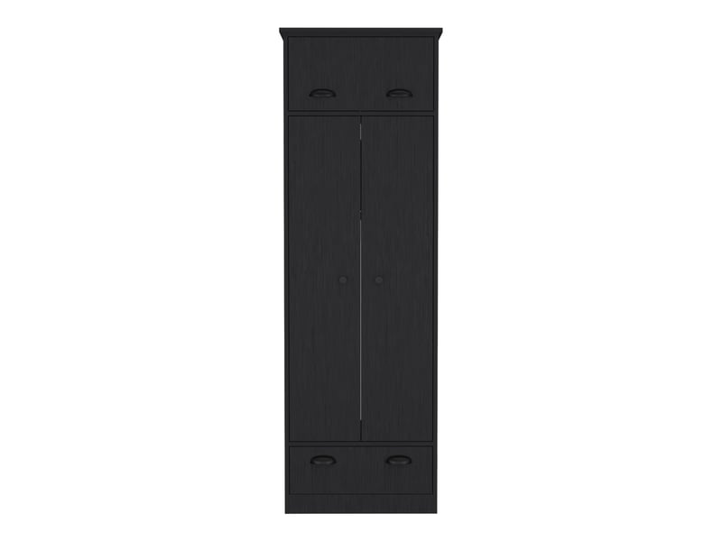  Armoire falkland de 179 cm avec 1 tiroir et penderie, wengé  - Conforama A