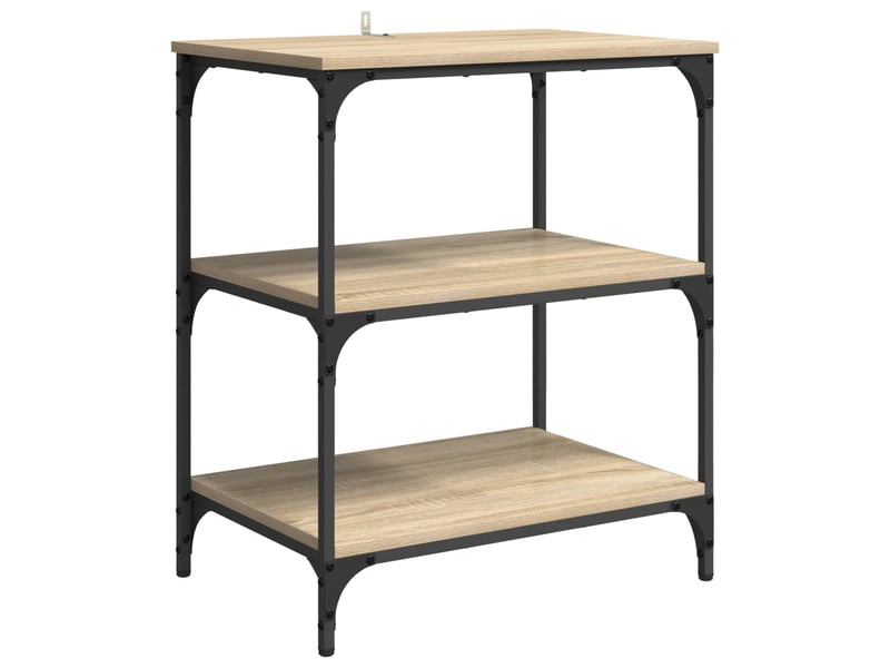  Desserte de cuisine, chariot de rangement chêne sonoma 60x41x76 cm  - Conforama E