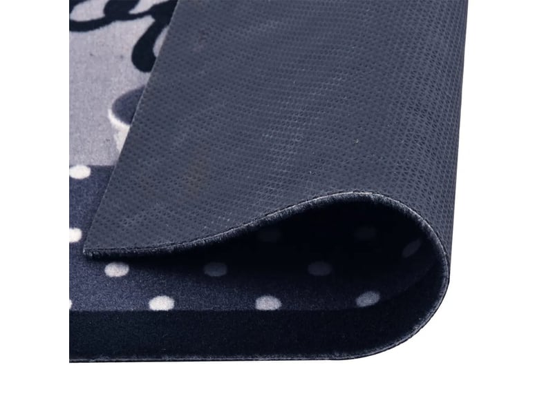  Tapis rectangulaire lavable cuisine couloir 300 x 60 cm antidérapant flexible en polyamide bleu café 02_0046530  - Conforama C