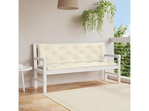Coussin de banc de jardin, coussin d'assise blanc crème tissu oxford cf52667