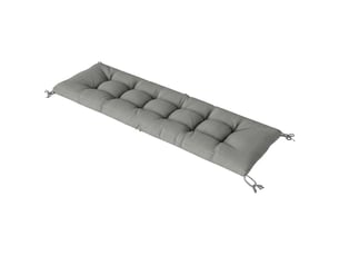 Coussin pour chaise longue d'extérieur, protection uv50+, 198 x 65 cm, gris clair