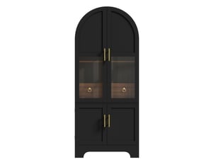 Buffet 4 porte(s) 1 tiroir(s) MODFU - 76 cm coloris noir