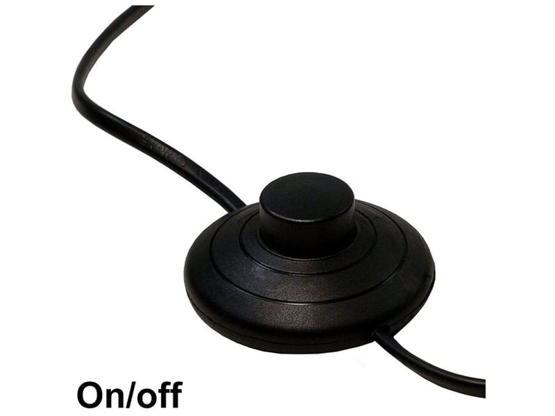  Lampadaire noir metal 147 cm abat-jour ovale pvc e27 780SGN4784 - Conforama C