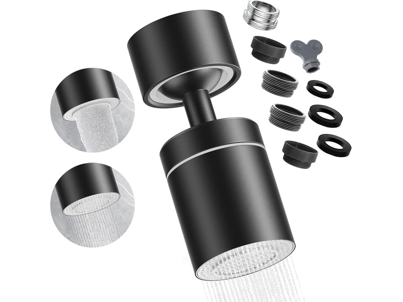 Pointe rotative double fonction aérateur, mousseur économiseur lavabo cuisine - Conforama A