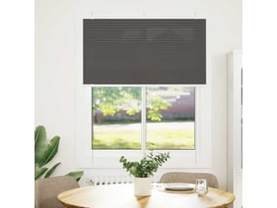Store plissé, store de fenêtre noir 105x150 cm largeur du tissu 104,4cm polyester cf46920