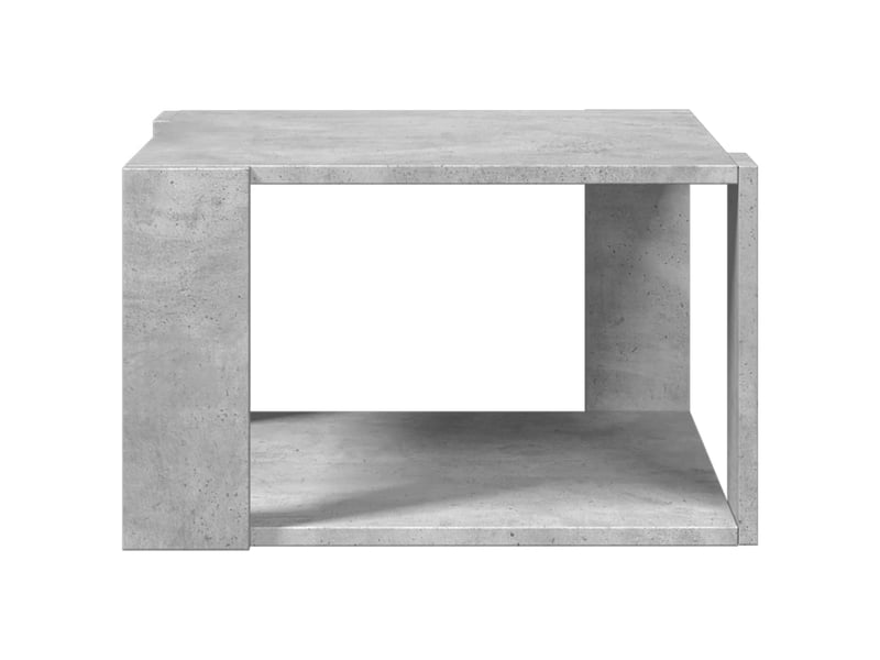 Table basse | table de salon gris béton 51,5x51,5x30 cm bois d'ingénierie  - Conforama E