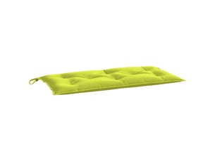 Coussin de banc de jardin, coussin d'assise vert brillant 100x50x7cm tissu oxford cf52863