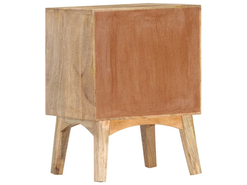  Table de chevet - cabinet de chevet - table de nuit 40x35x55 cm bois de manguier solide  - Conforama C