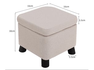 Pouf / repose pied VICMHUANG  beige