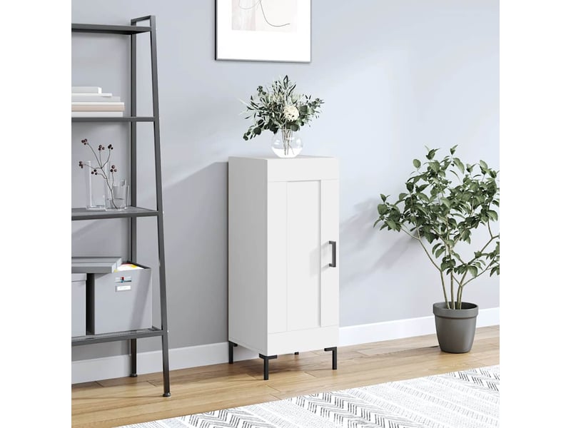  Buffet - bahut - meuble de rangement blanc 34,5x34x90 cm bois d'ingénierie  - Conforama B