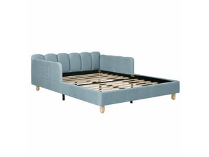 Lit avec rangement 140x200 cm DZMDIP   coloris bleu
