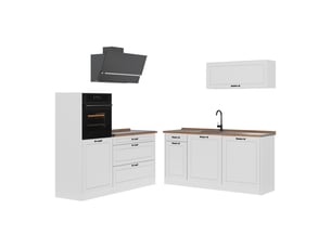 Vicco cuisine, blanc campagneblanc, 160cm sans plan de travail