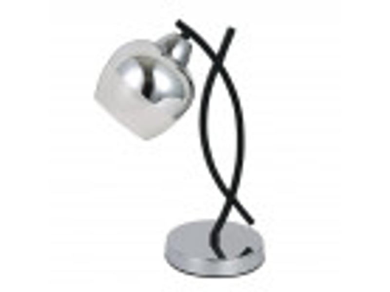  Lampe à poser fabrilamp denali e27 coloris chromé noir 36 x 23 x 14 cm 152471020 - Conforama B