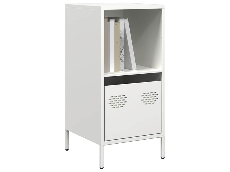 Buffet - bahut - meuble de rangement blanc 35x39x73,5 cm acier laminé à froid  - Conforama B