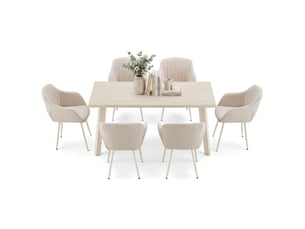 Ensemble table rectangulaire  6 chaise(s)  <strong>GOEURVANT</strong> <strong></strong> 