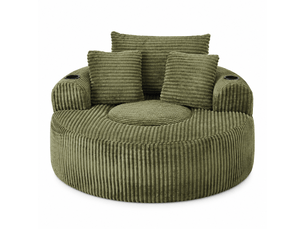 Fauteuil fixe OMNIGLINT TRADING LTD  Velours côtelé vert