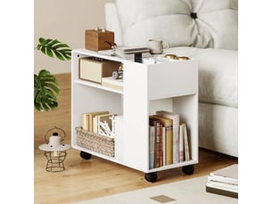 Bibliotheque coloris blanc 2 étagère(s) <strong>MEULVA</strong> <strong></strong> - 70 cm x 60 cm