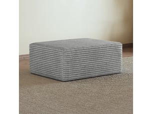 Pouf / repose pied BLOSSOM Y165-OTTOMAN-GREY gris