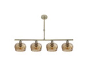 Fabrilamp estela, lampe, moderne, 4 x e14, cuir, 45-57 x 75 x 13 cm