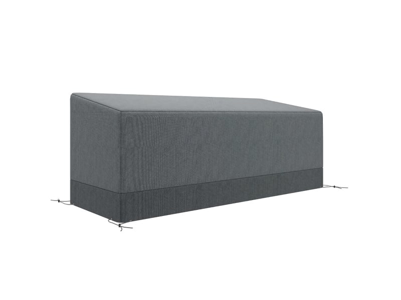 Housse de protection pour salon de jardin 190,5 x 72 x 76 cm – gris clair – imperméable et anti-uv - Conforama A