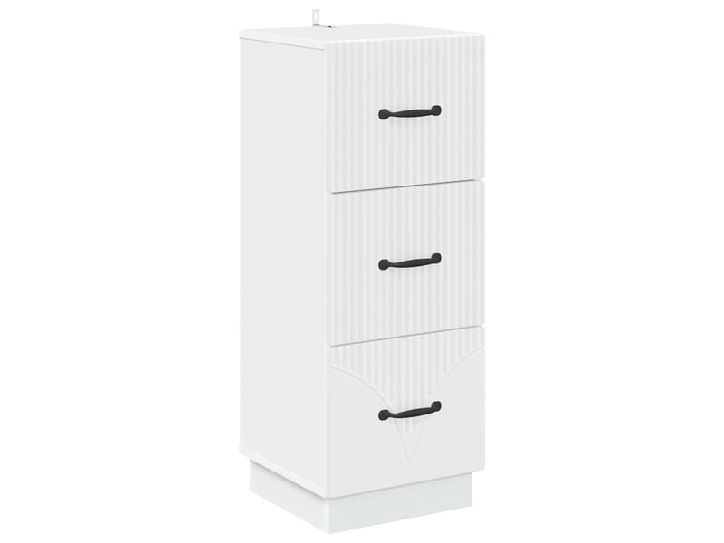 Armoire à tiroirs, rangement bureau blanc 33 x 34,5 x 87 cm bois d'ingénierie shl9617 - Conforama A