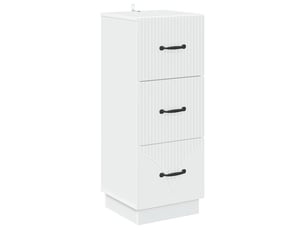 Armoire à tiroirs, rangement bureau blanc 33 x 34,5 x 87 cm bois d'ingénierie shl9617