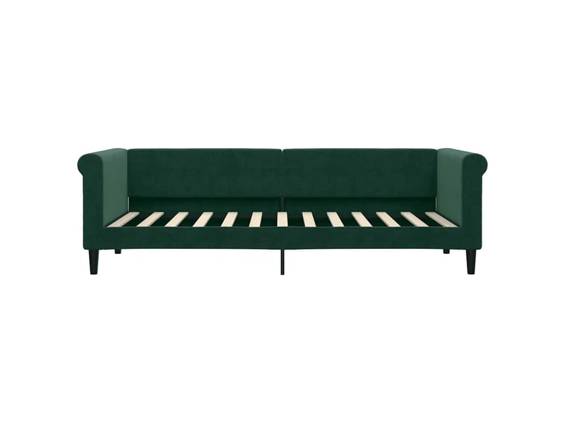  Lit simple- lit adulte -  lit de repos sans matelas vert foncé 80x200 cm velours  - Conforama B