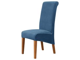 Housses de chaises de salle à manger en velours, housses de chaises élastiques grande taille, housses de chaises à dossier haut en spandex, housses d, multicolore