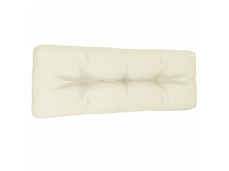  Coussin de palette, coussin de chaise, coussin de canapé crème 120x40x12 cm tissu cf55330  - Conforama D