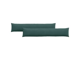 Lot de 2 coussins de canapé, coussins décoratifs vert foncé 200 x 40 cm cf59181