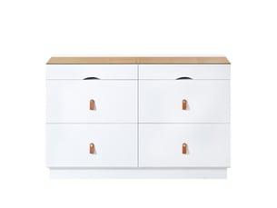 Chiffonnier     PANGIVO  coloris blanc largeur 40 cm hauteur 78 cm