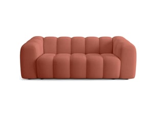 Canapé droit convertible HOMIFAB Belleville 3 places Tissu rose