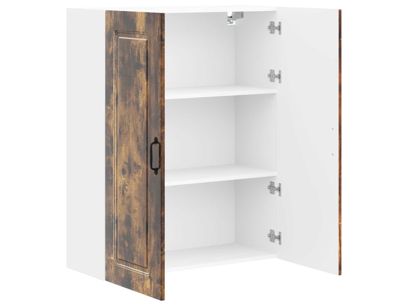  Meuble mural de cuisine | armoire de cuisine chêne fumé 80x31x100cm shl421  - Conforama D